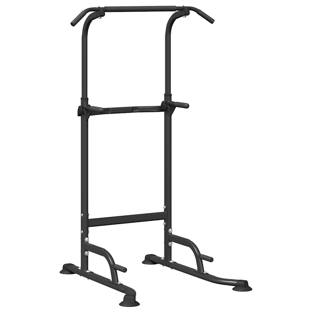 Vidaxl kracht toren dip station zwart 102 x 95 x 210 cm
