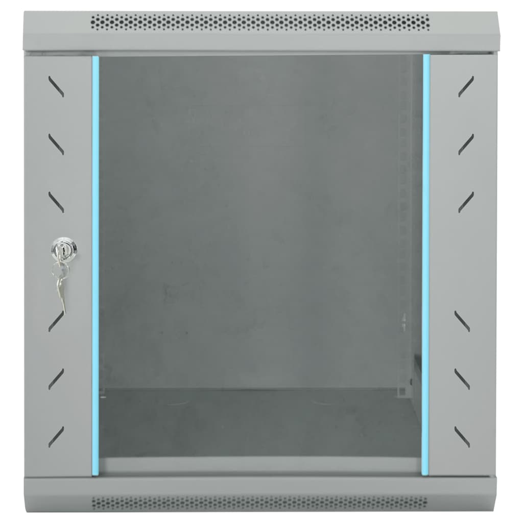 Vidaxl netwerk kabinet met opslag grijs 53 x 60 x 60 cm staal