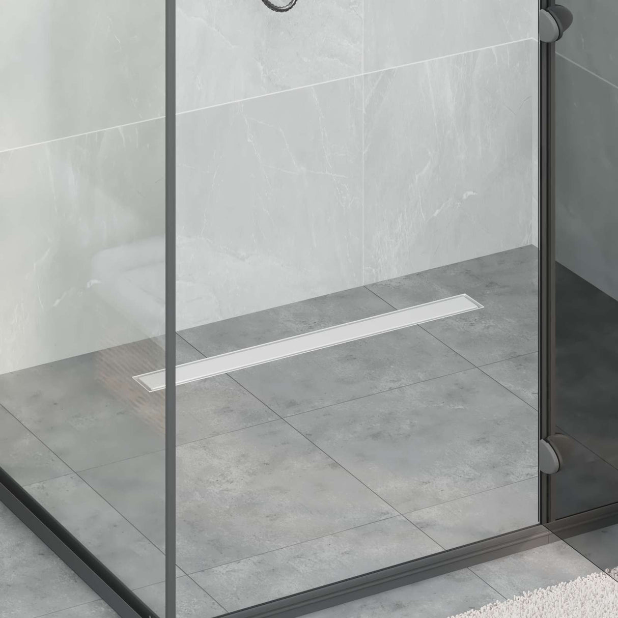Vidaxl 2 in 1 doucheafvoer zilver 70 cm roestvrij staal 304