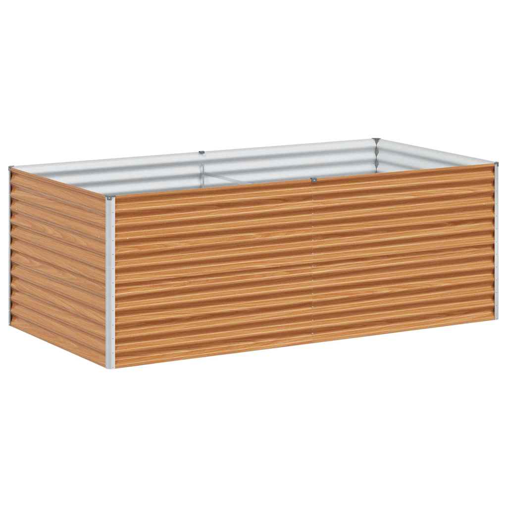 Vidaxl verhoogde plantenbak 195 x 100 x 68 cm gegalvaniseerd staal