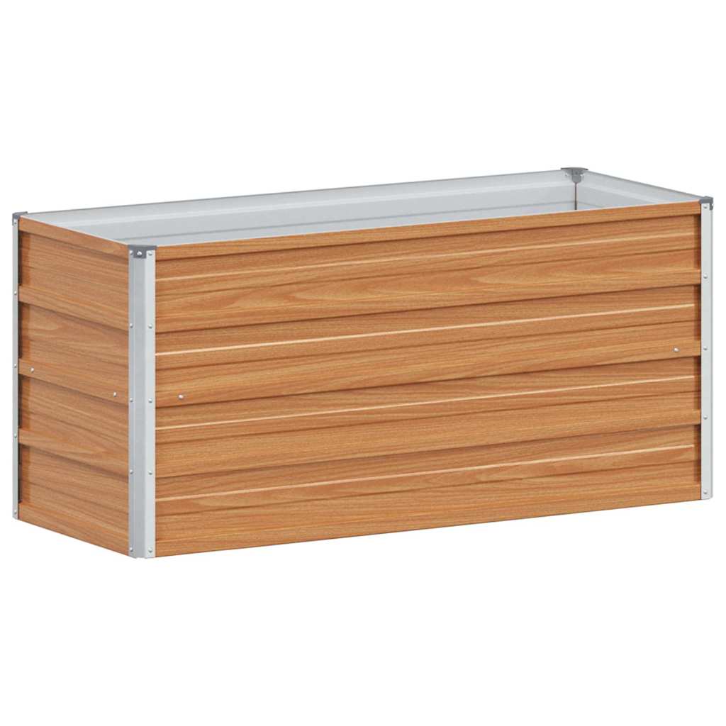 Vidaxl verhoogde plantenbak licht bruin 100 x 40 x 45 cm