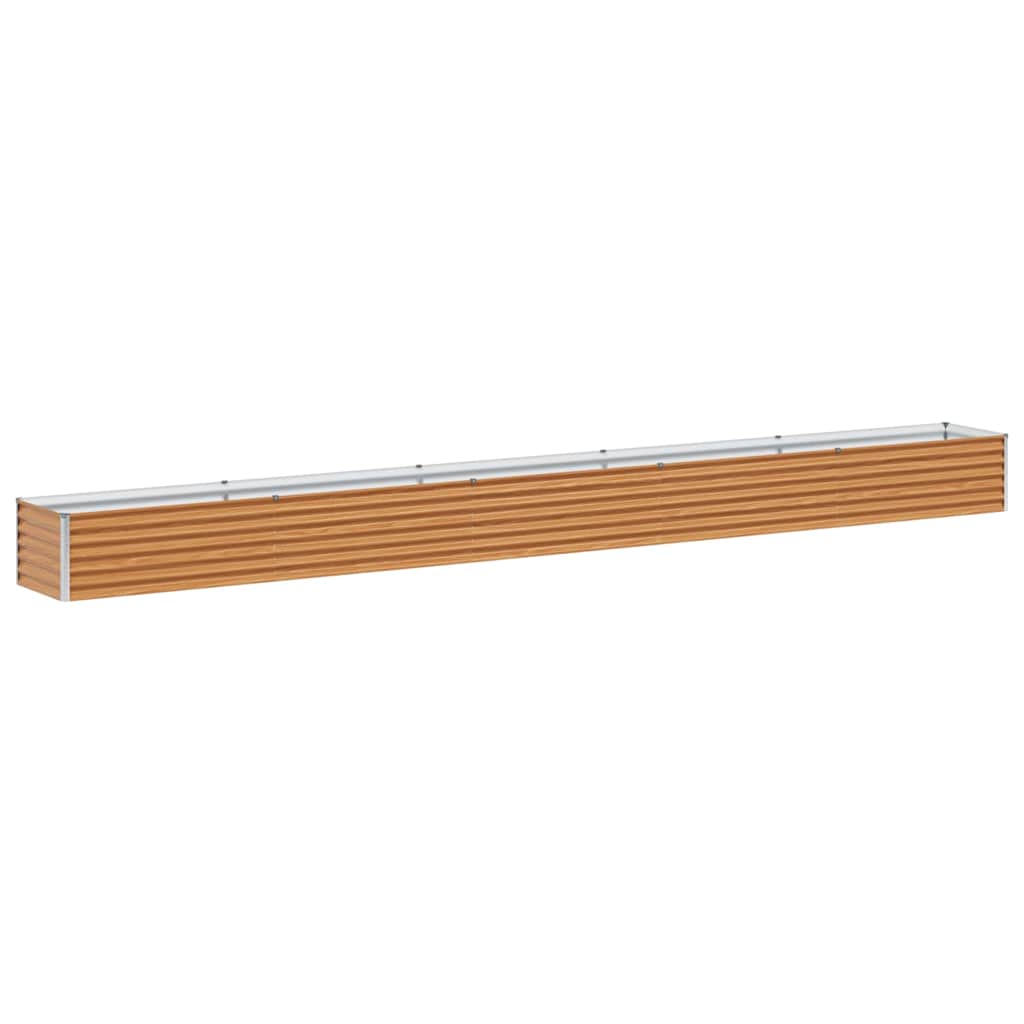 Vidaxl verhoogde plantenbak 485 x 50 x 36 cm gegalvaniseerd staal