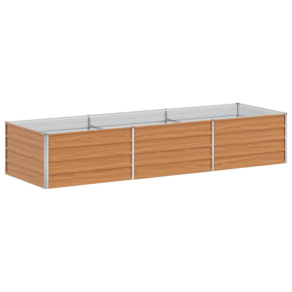 Vidaxl verhoogde plantenbak licht bruin 240 x 80 x 45 cm