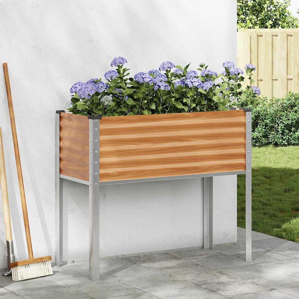 Vidaxl tuin bloempot licht bruin 100,5 x 40,5 x 90 cm