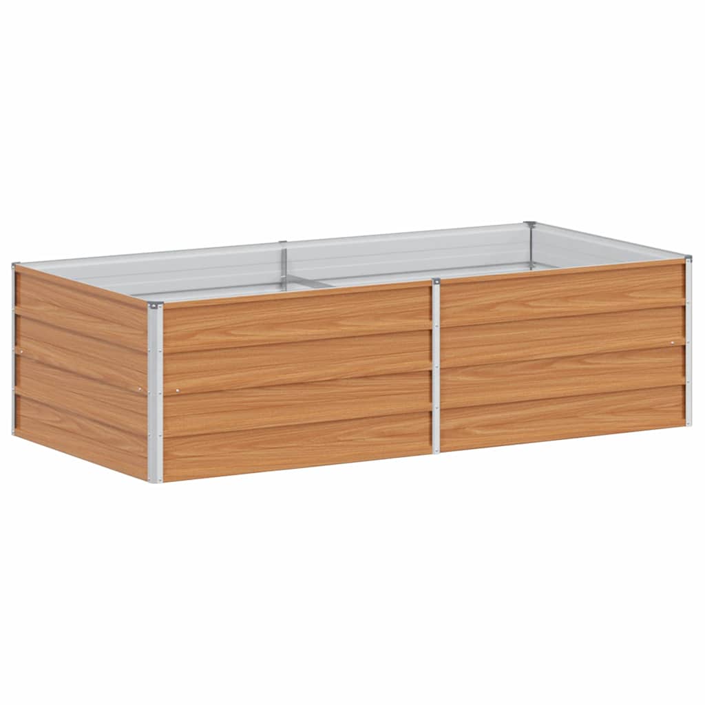 Vidaxl verhoogde plantenbak licht bruin 160 x 80 x 45 cm