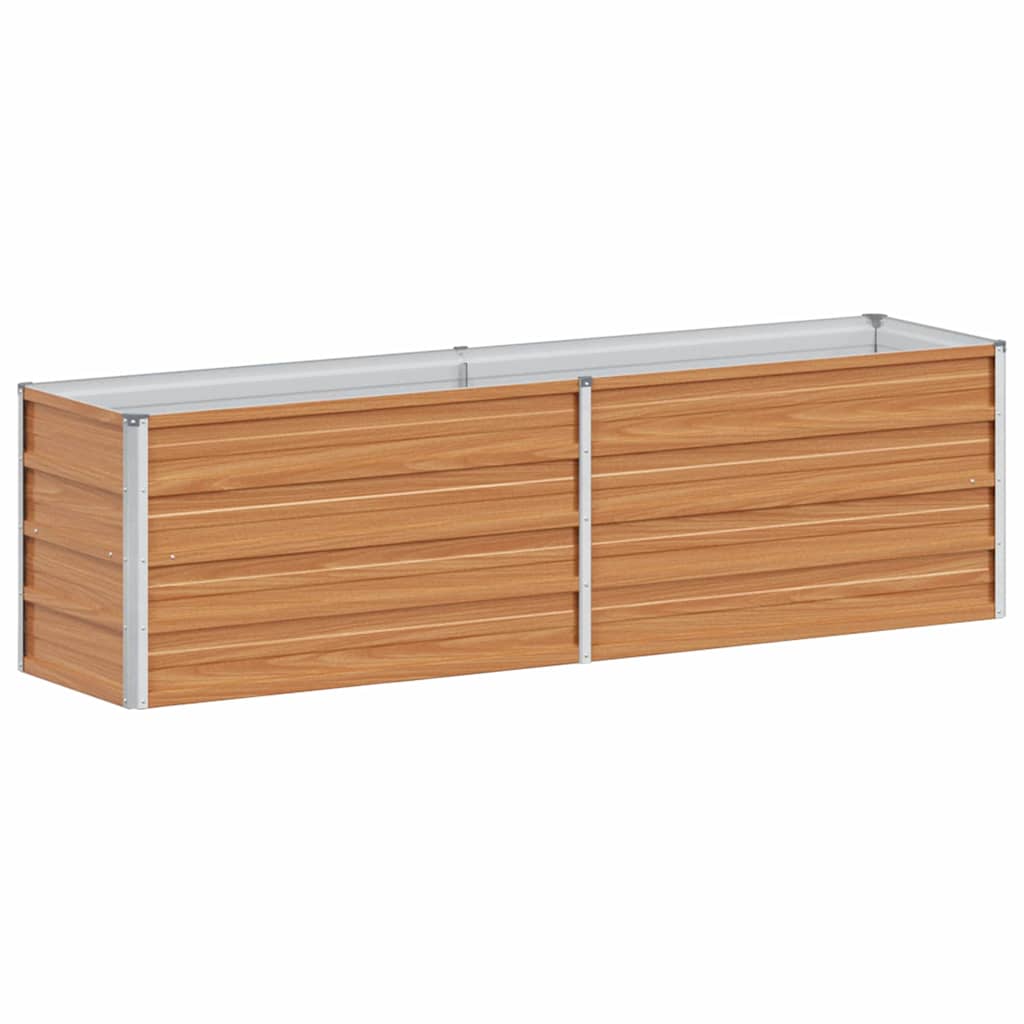 Vidaxl verhoogde plantenbak licht bruin 160 x 40 x 45 cm