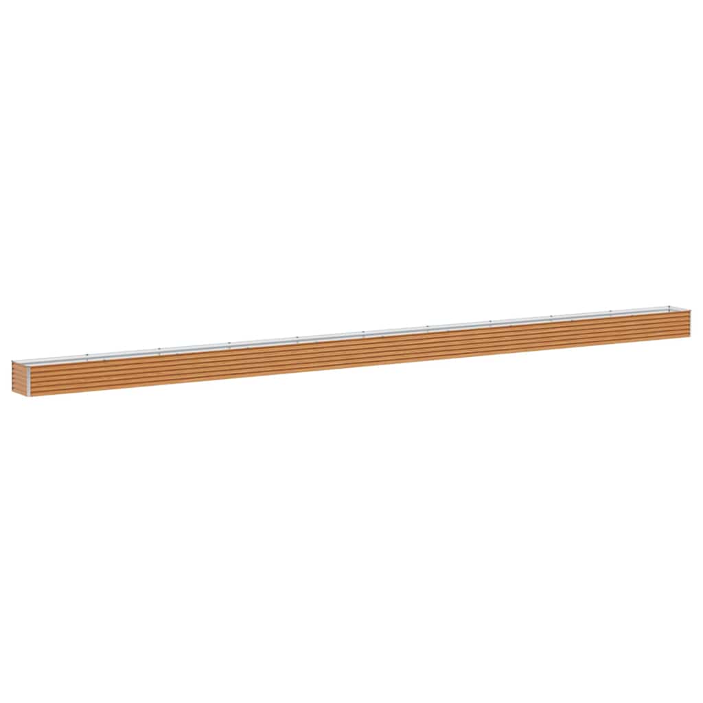 Vidaxl verhoogde plantenbak 970 x 50 x 36 cm gegalvaniseerd staal