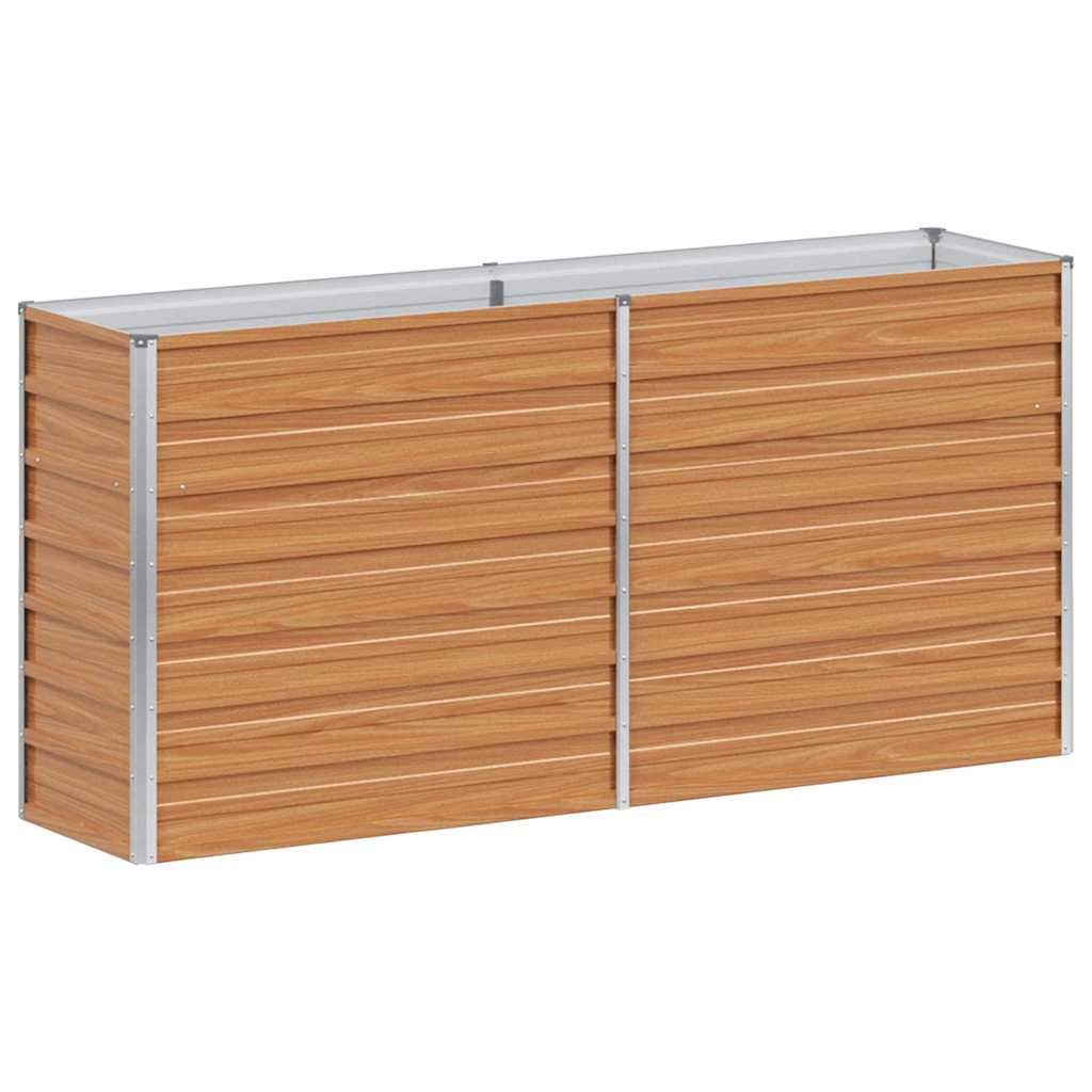 Vidaxl verhoogde plantenbak licht bruin 160 x 40 x 77 cm
