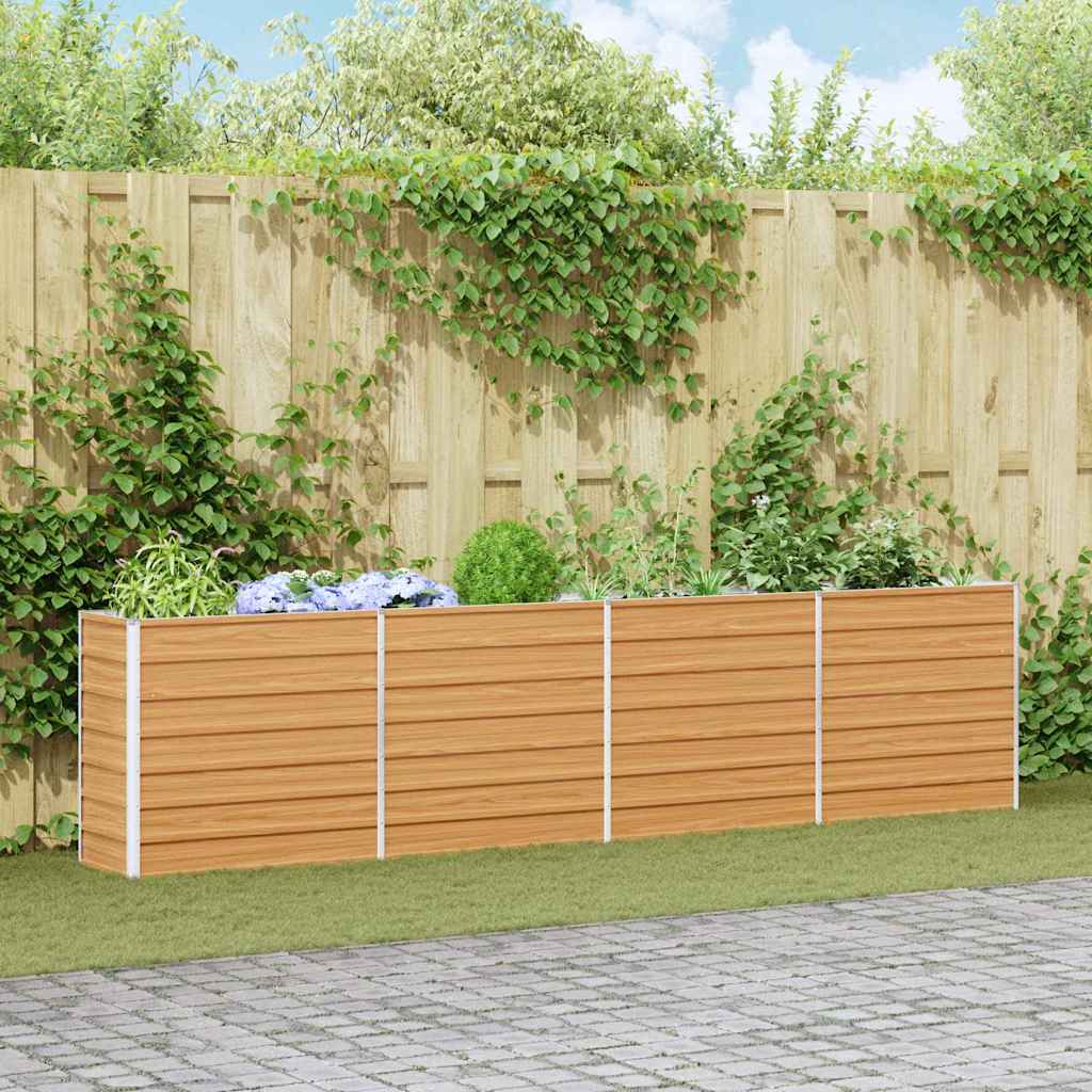 Vidaxl verhoogde plantenbak licht bruin 320 x 40 x 77 cm