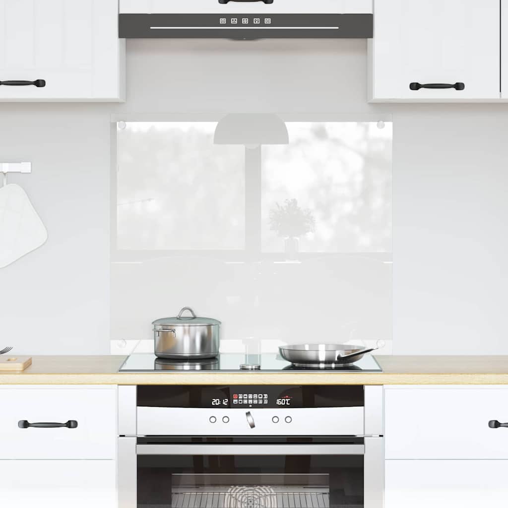 Vidaxl keuken achterwand doorzichtig 70 x 60 cm gehard glas
