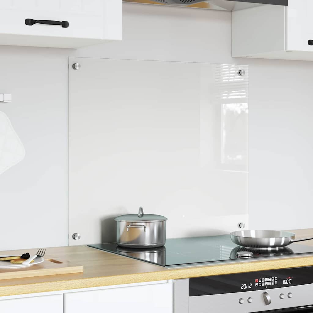 Vidaxl keuken achterwand doorzichtig 70 x 60 cm gehard glas
