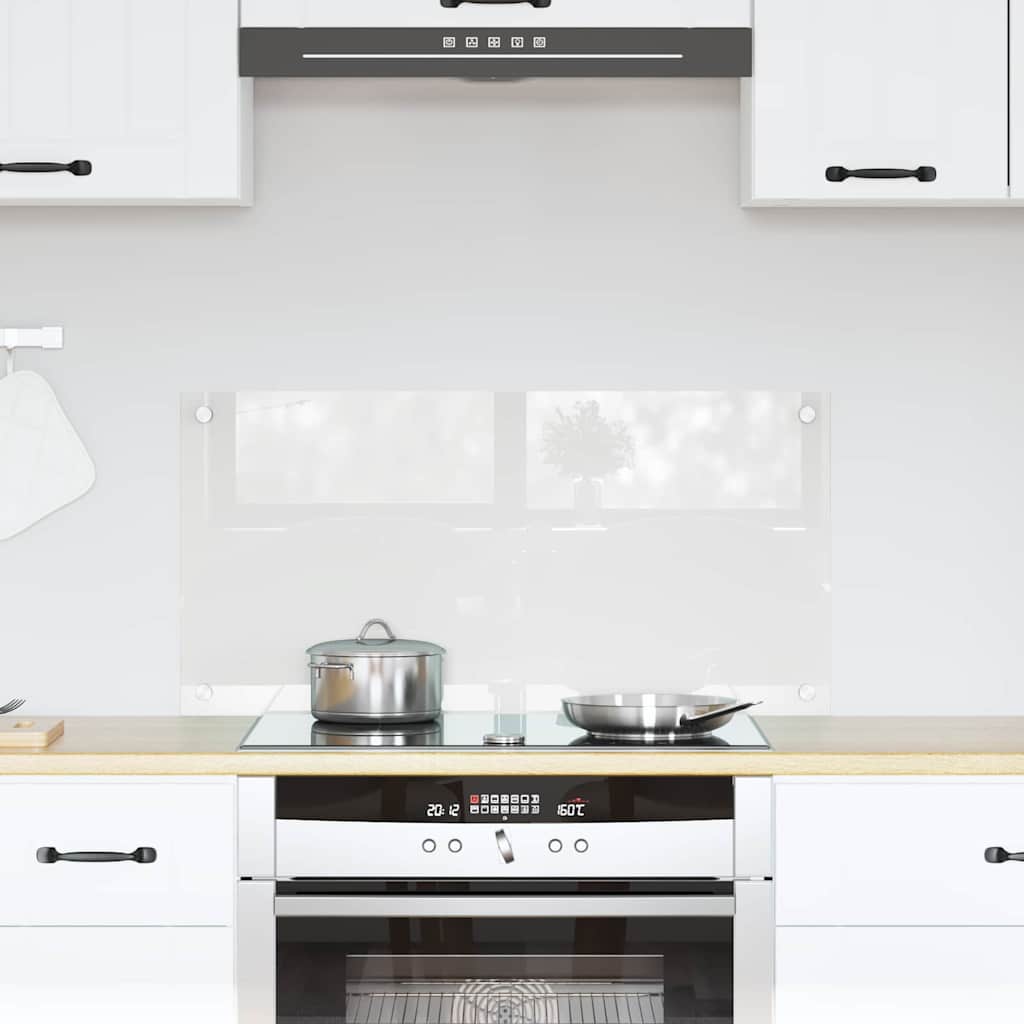 Vidaxl keuken achterwand doorzichtig 80 x 40 cm gehard glas