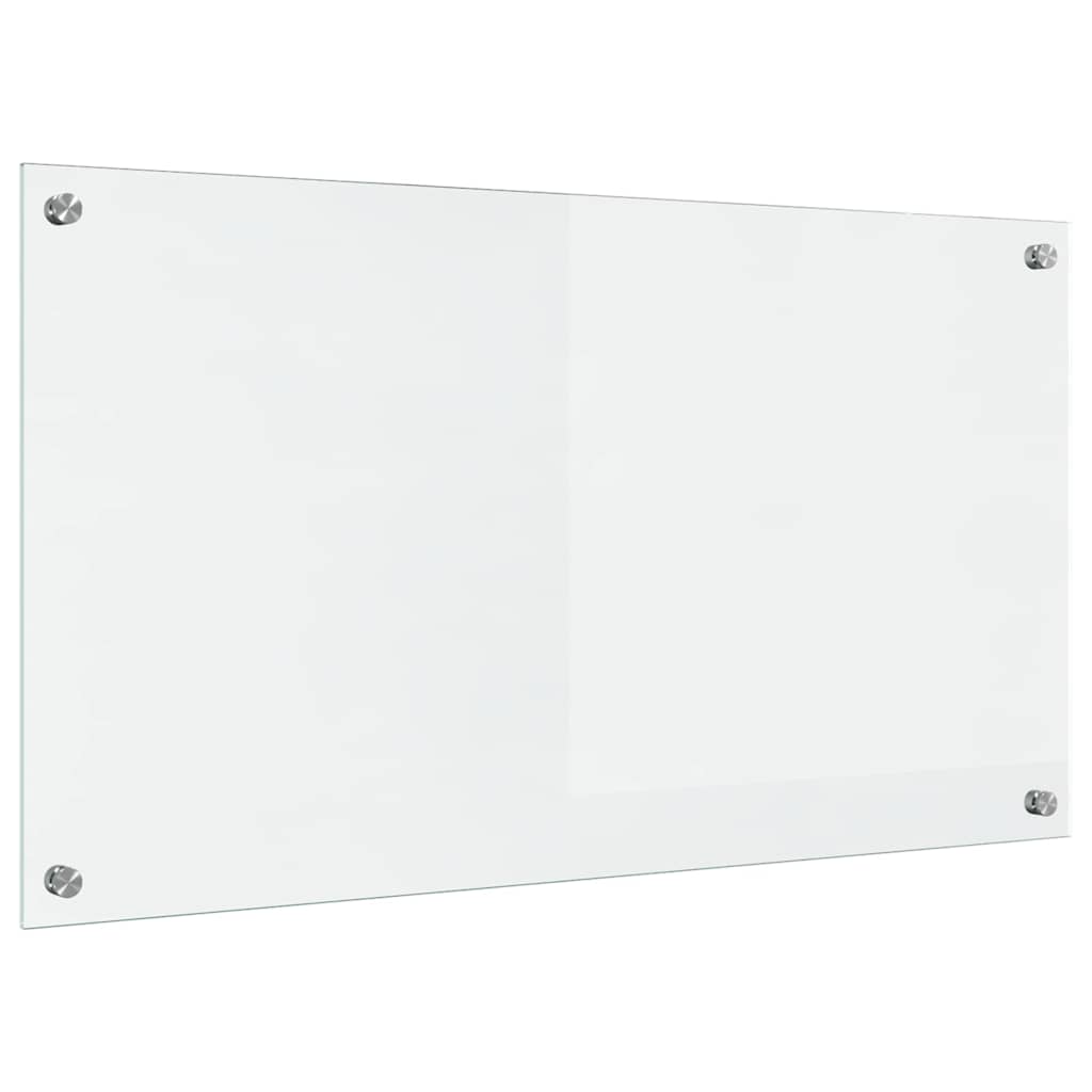 Vidaxl keuken achterwand doorzichtig 90 x 50 cm gehard glas