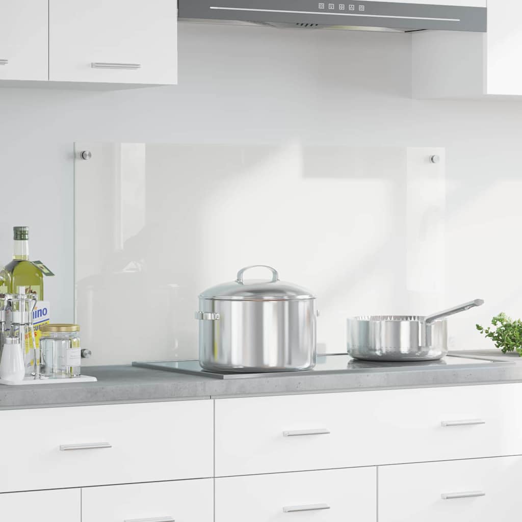 Vidaxl keuken achterwand doorzichtig 100 x 50 cm gehard glas