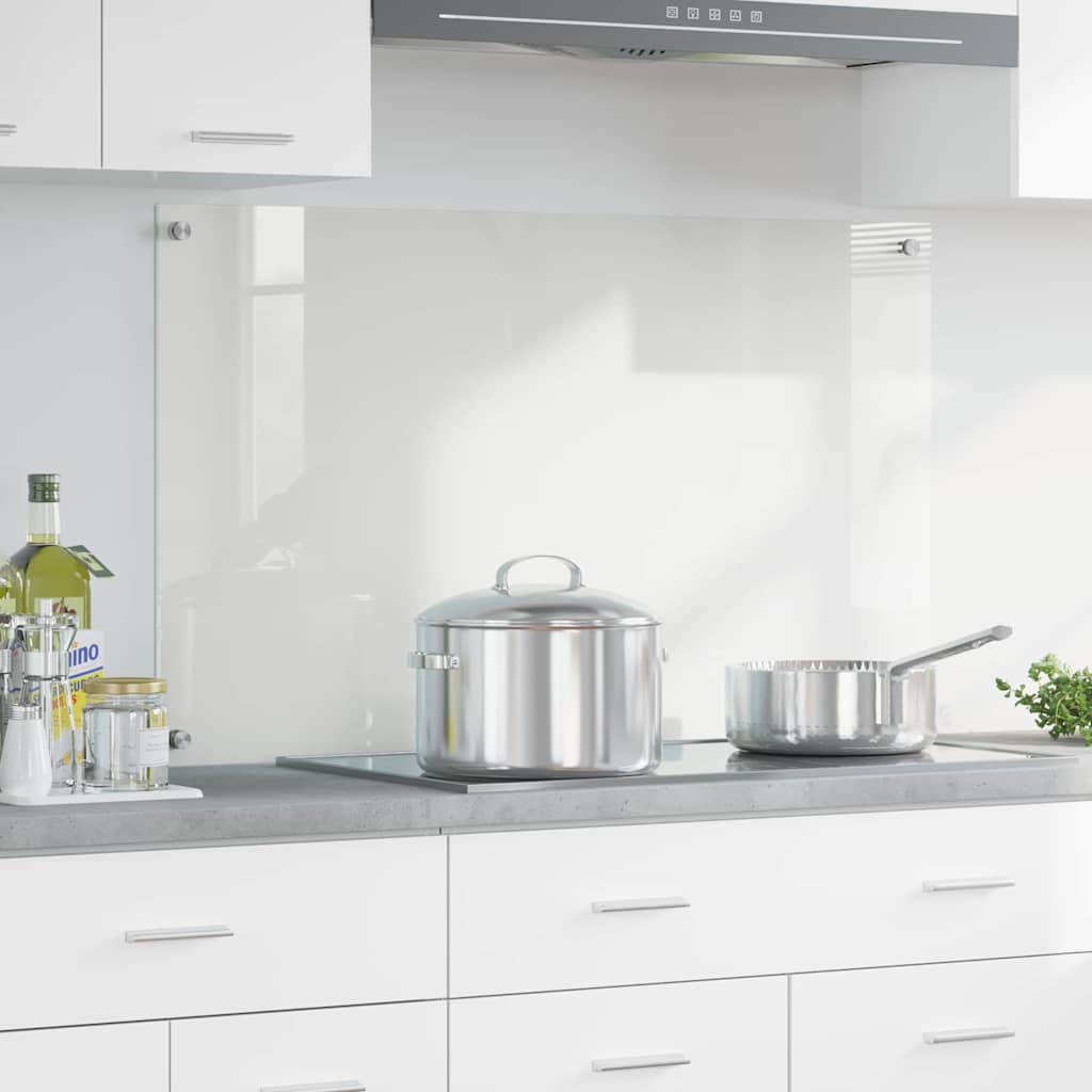 Vidaxl keuken achterwand doorzichtig 100 x 60 cm gehard glas
