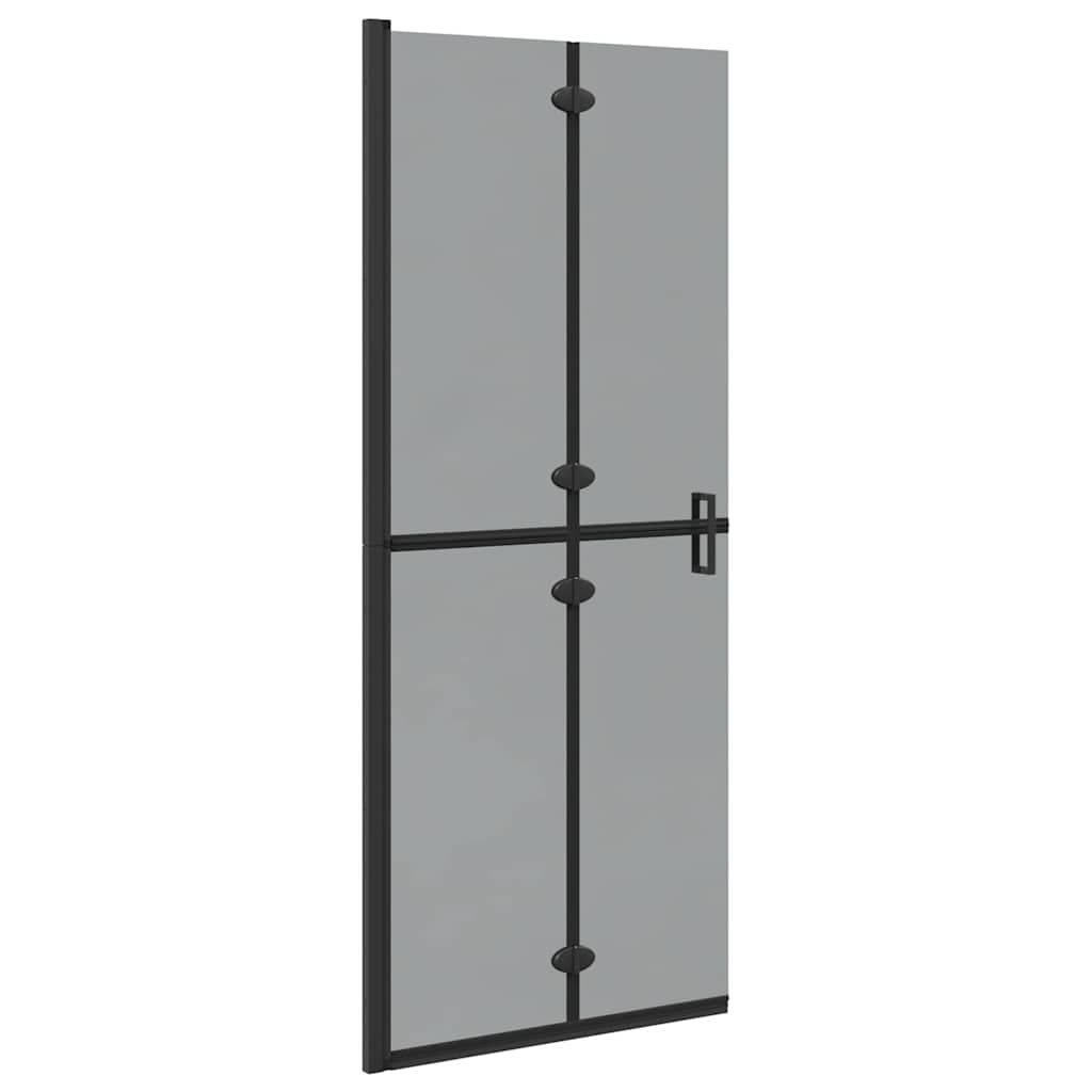 Vidaxl inloopdouchewand zwart 90 x 6.5 x 190 cm