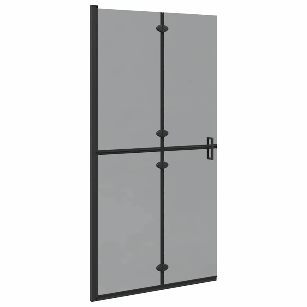 Vidaxl inloopdouchewand zwart 90 x 6.5 x 190 cm