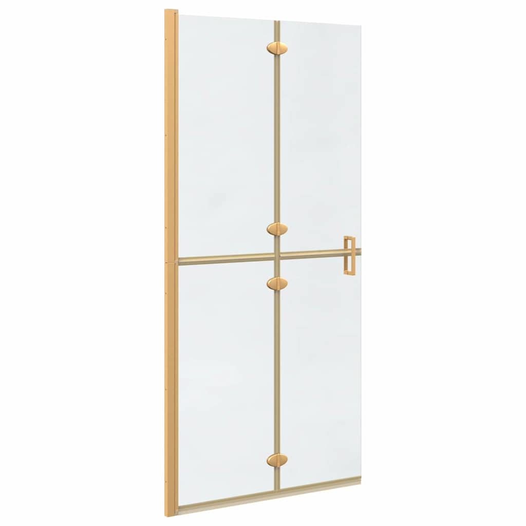 Vidaxl inloopdouchewand goud 90 x 6.5 x 190 cm