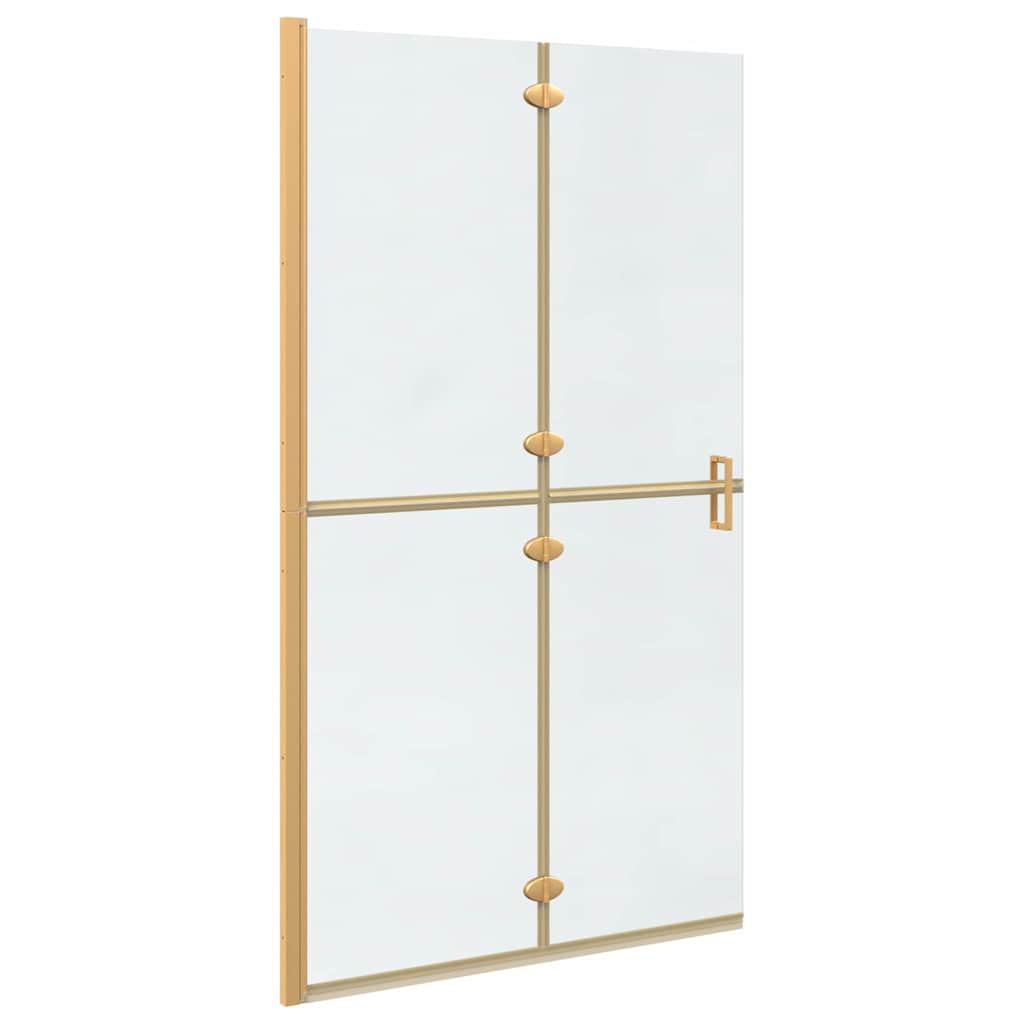 Vidaxl inloopdouchewand goud 90 x 6.5 x 190 cm