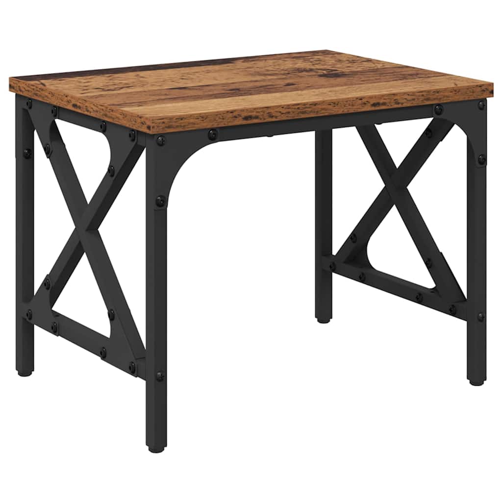 Vidaxl printerstand verstelbaar oud hout 40 x 30 x 31 cm bewerkt hout