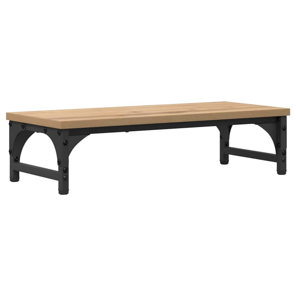 Vidaxl monitor stand artisan eiken 55 x 23 x 14 cm bewerkt hout