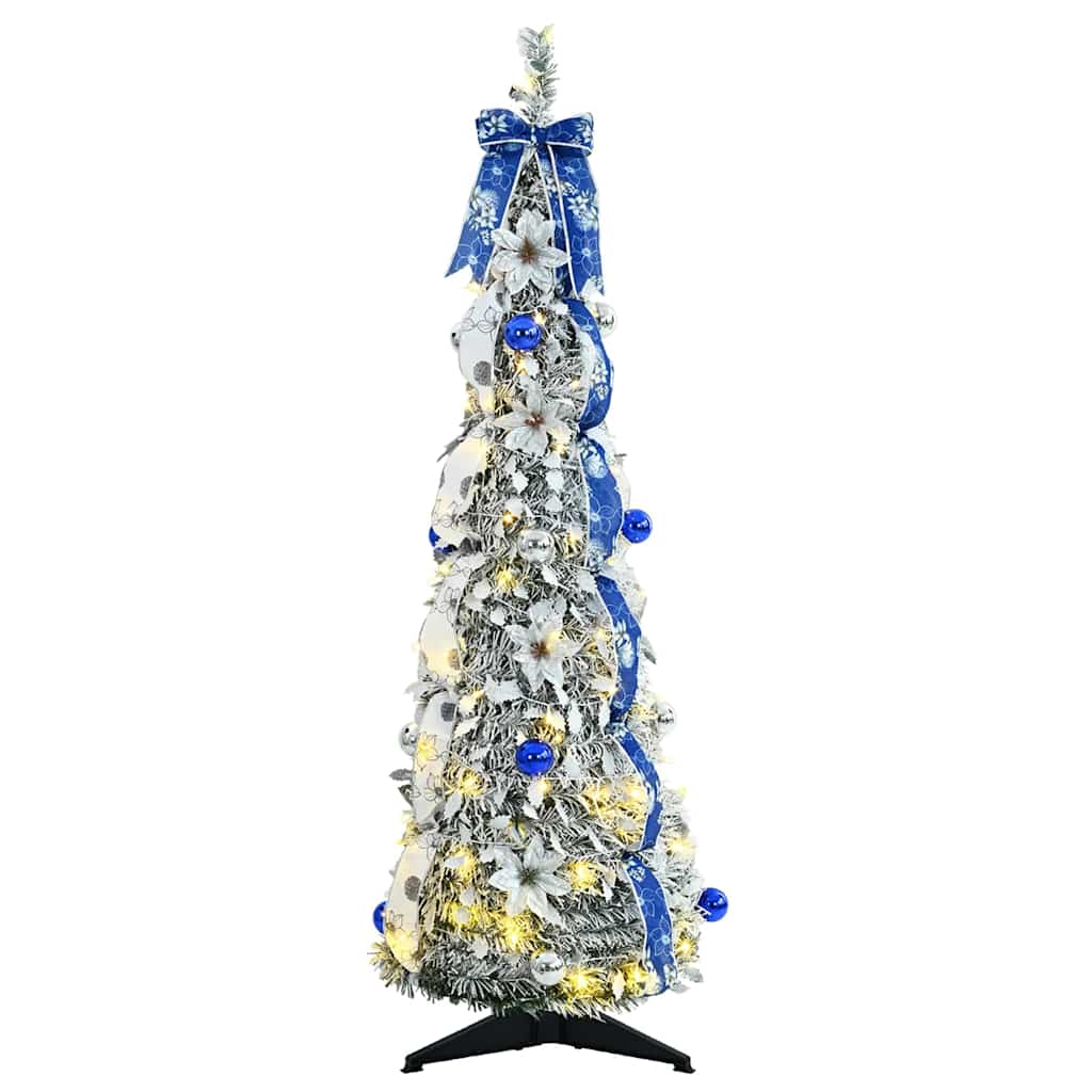 Vidaxl kunstkerstboom met 50 led met standaard wit 120 cm pvc