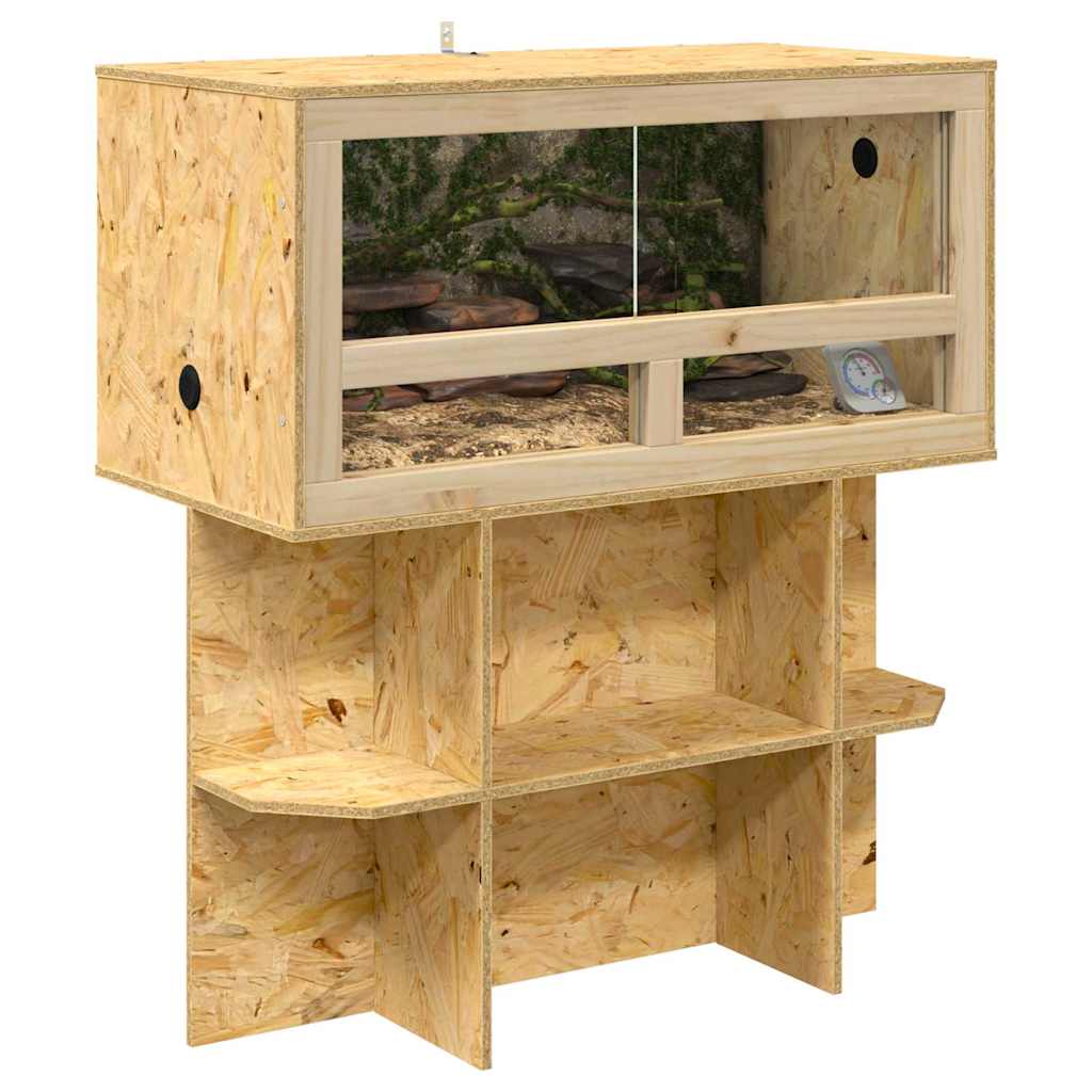 Vidaxl terrariumbasis met plank bruin 80 x 40 x 50 cm osb