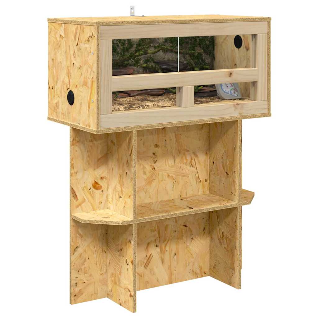 Vidaxl terrariumbasis met plank bruin 60 x 30 x 50 cm osb