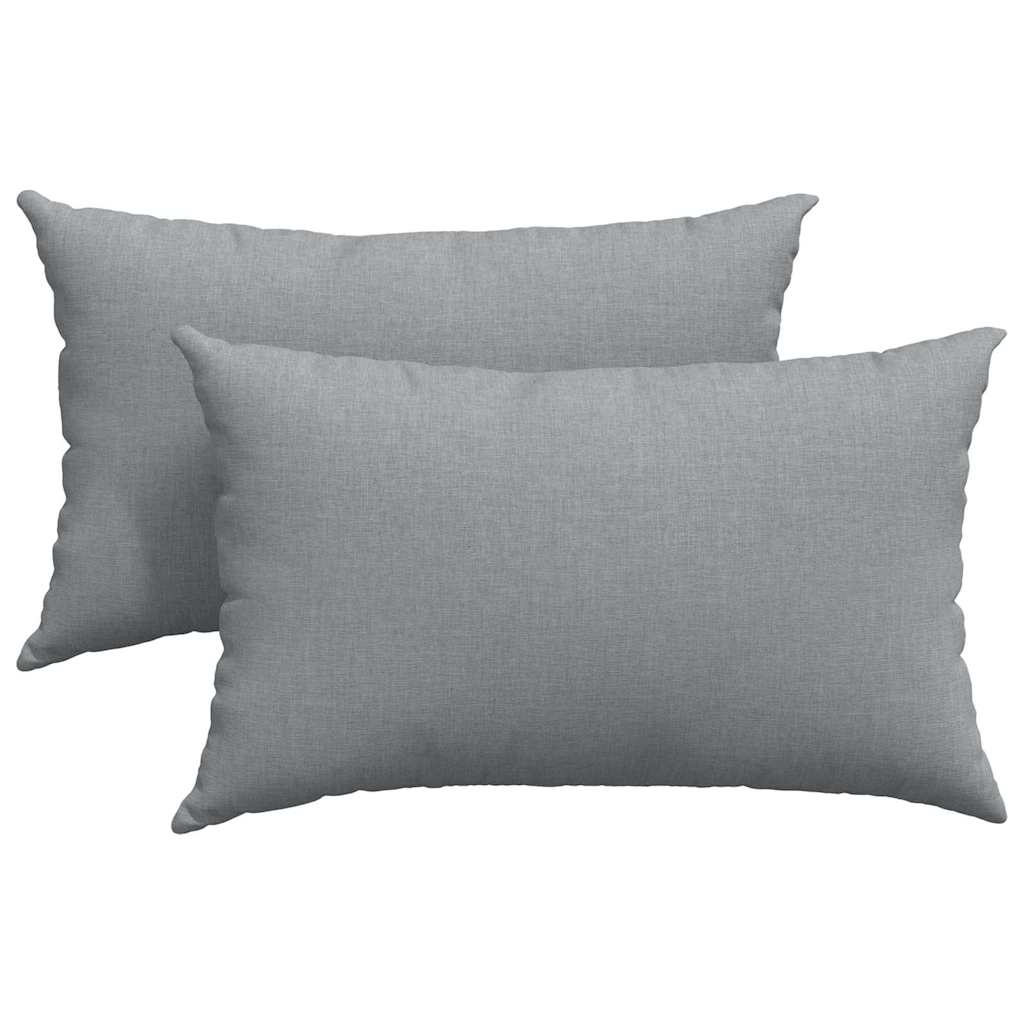Vidaxl sofa kussens 2 stuks lichtgrijs 50 x 30 cm stof