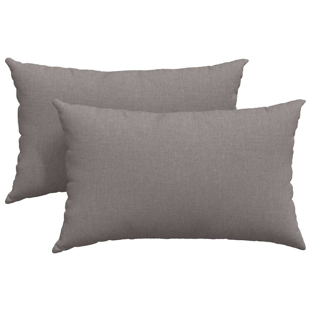 Vidaxl sofa kussens 2 pcs taupe 50 x 30 cm stof