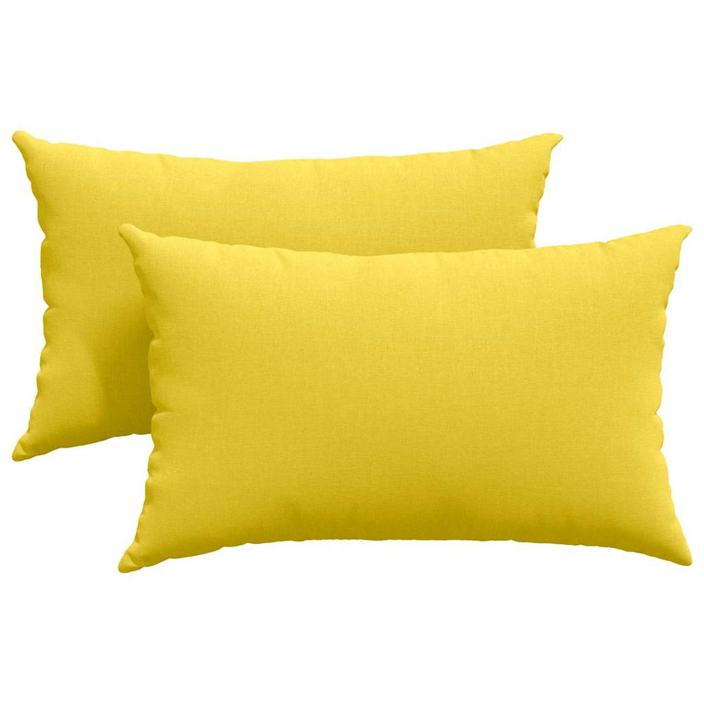 Vidaxl sofa kussens 2 pcs lichtgeel 50 x 30 cm stof