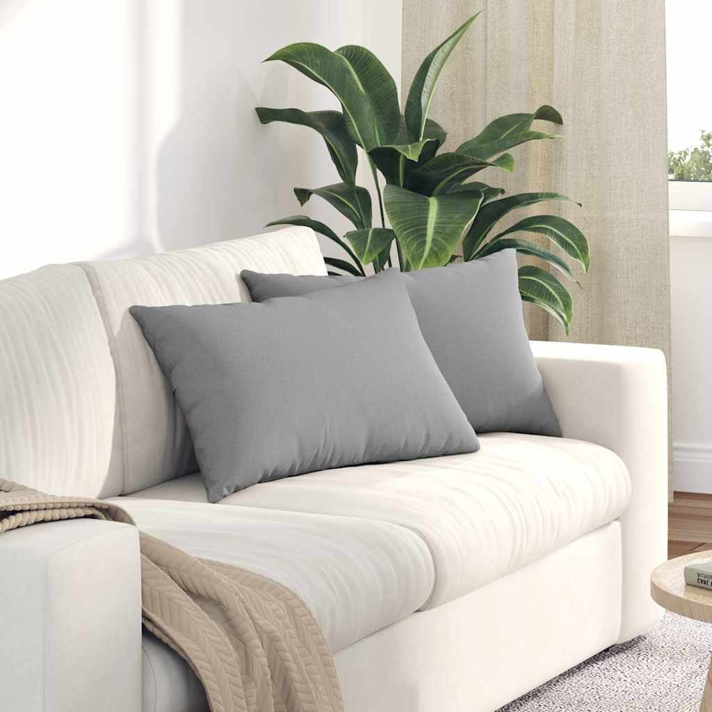 Vidaxl sofa kussens 2 pcs wolkengrijs 60 x 40 cm stof