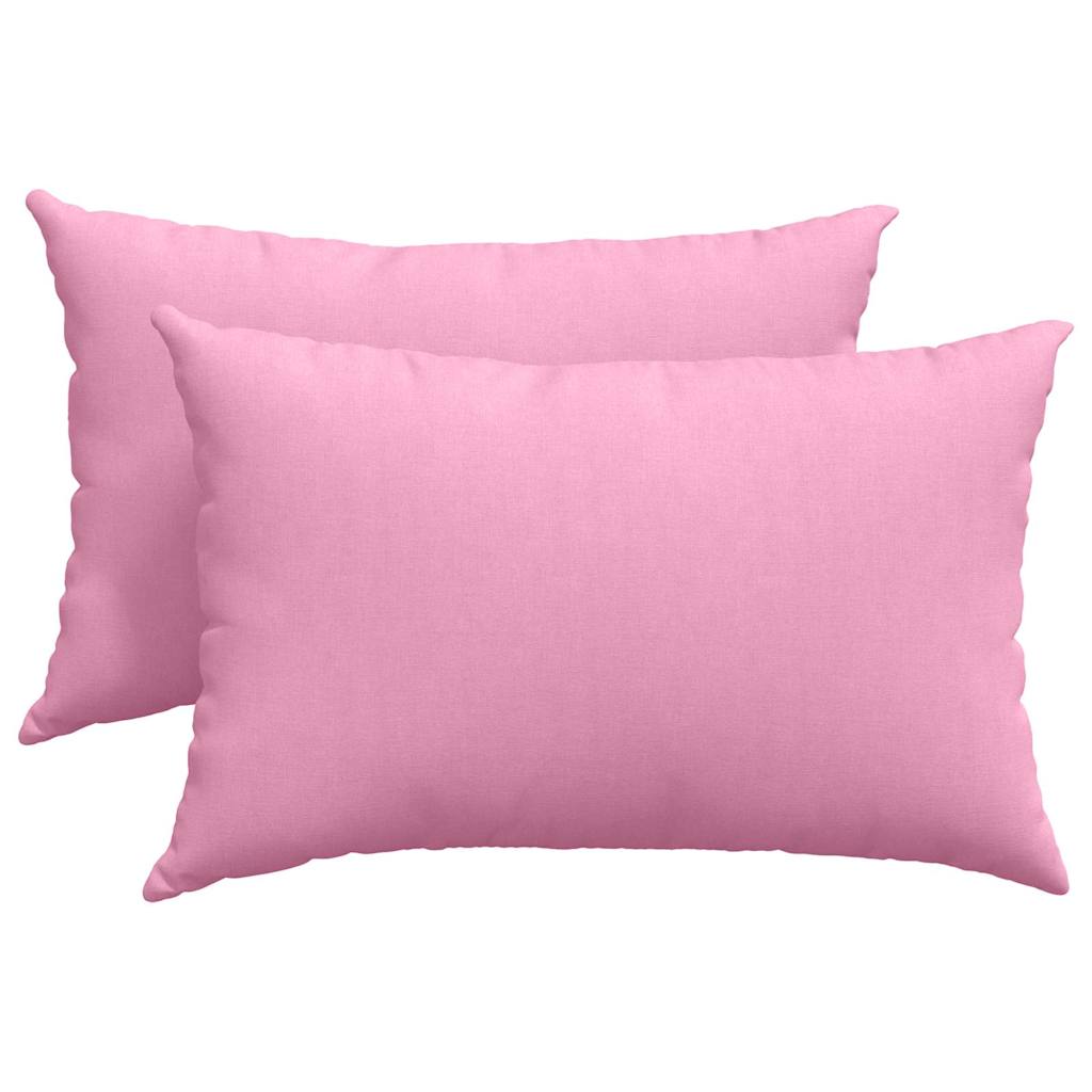 Vidaxl sofa kussens 2 pcs roze 60 x 40 cm stof