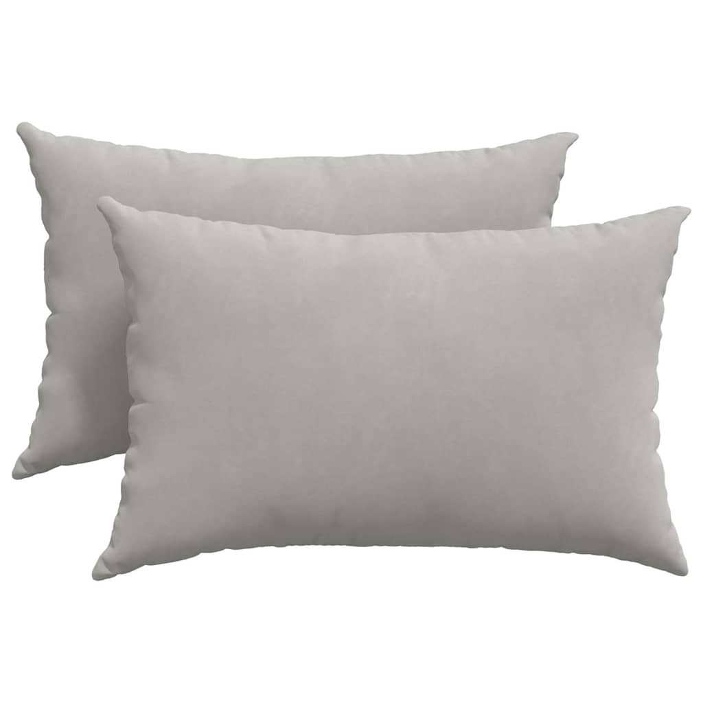 Vidaxl sofa kussens 2 stuks lichtgrijs 60 x 40 cm stof