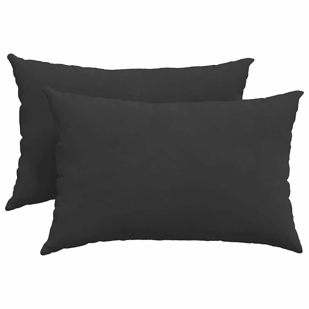 Vidaxl sofa kussens 2 stuks zwart 60 x 40 cm stof