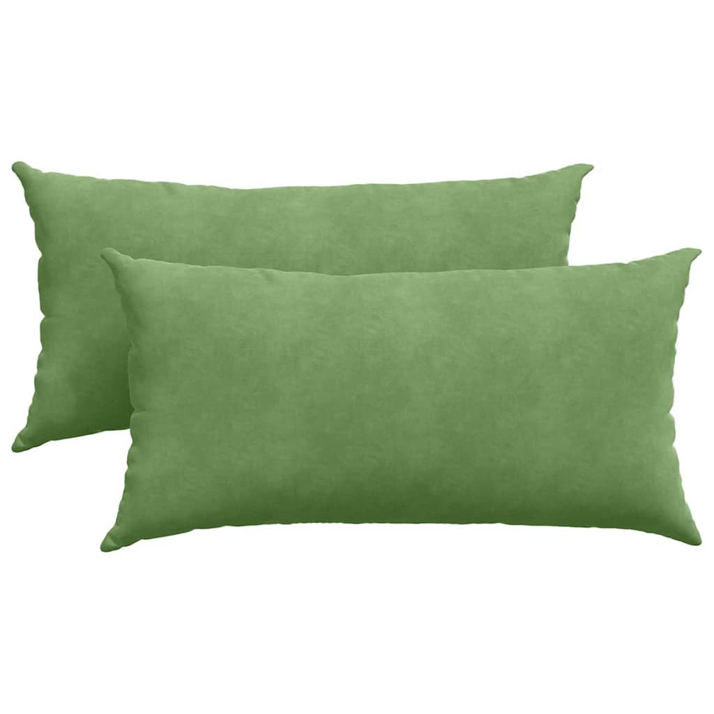 Vidaxl sofa kussens 2 stuks lichtgroen 80 x 40 cm cordstof