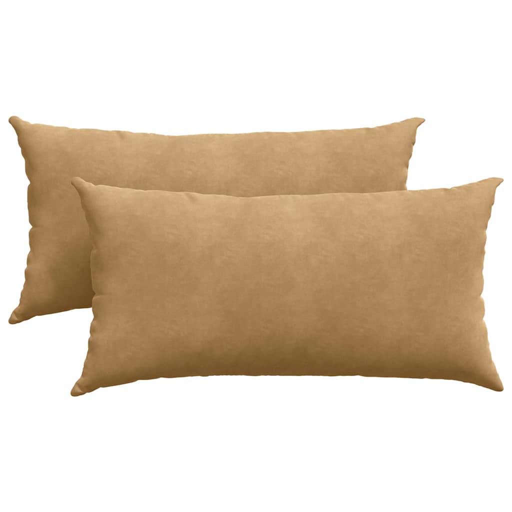 Vidaxl sofa kussens 2 stuks bruin 80 x 40 cm cordstof