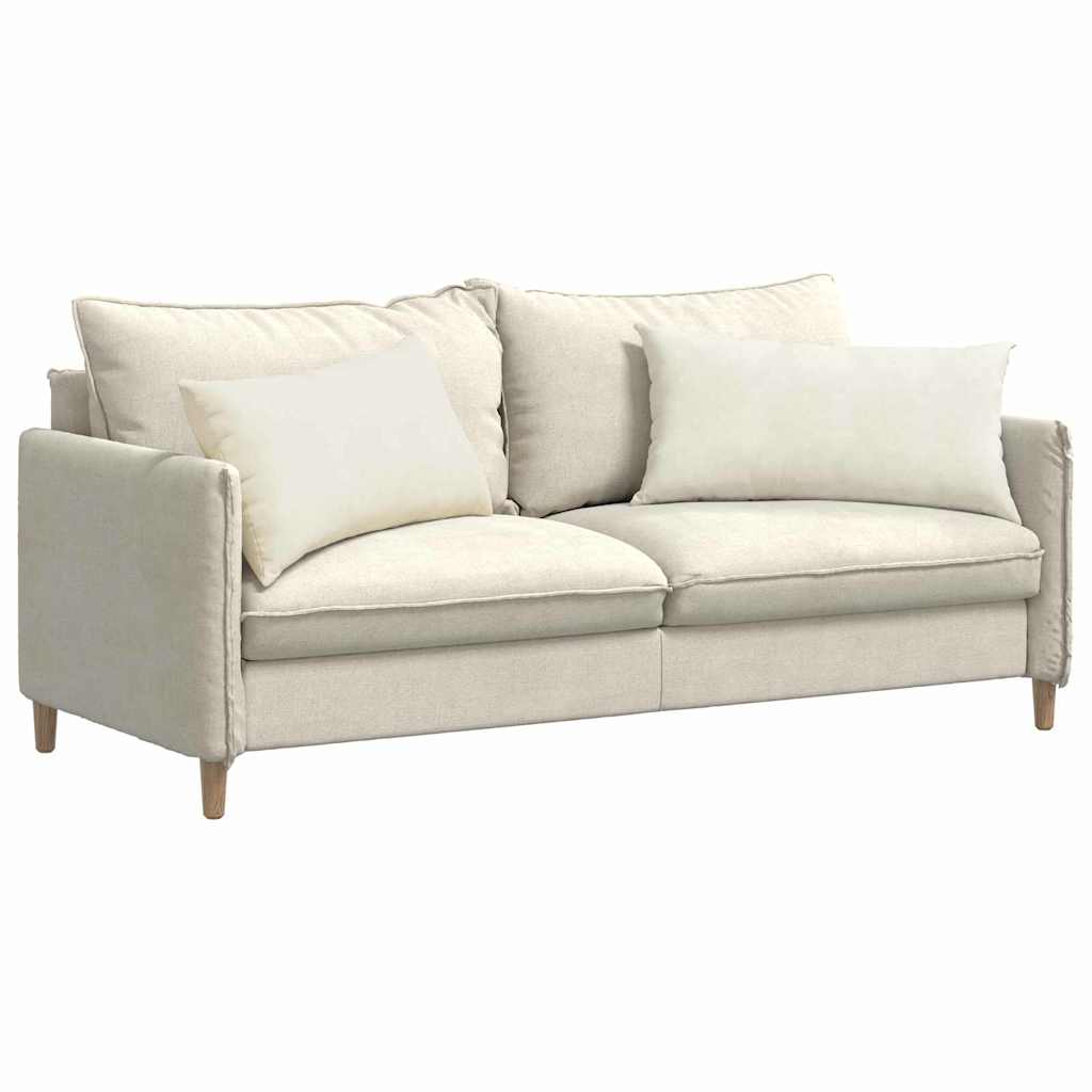Vidaxl sofa kussens 2 stuks crème 80 x 40 cm cordstof