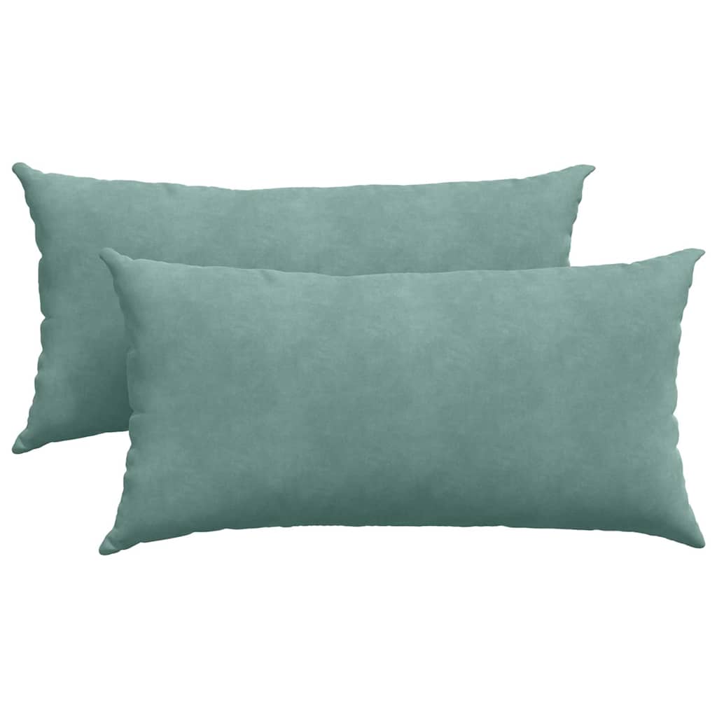 Vidaxl sofa kussens 2 stuks zeegroen 80 x 40 cm cordstof
