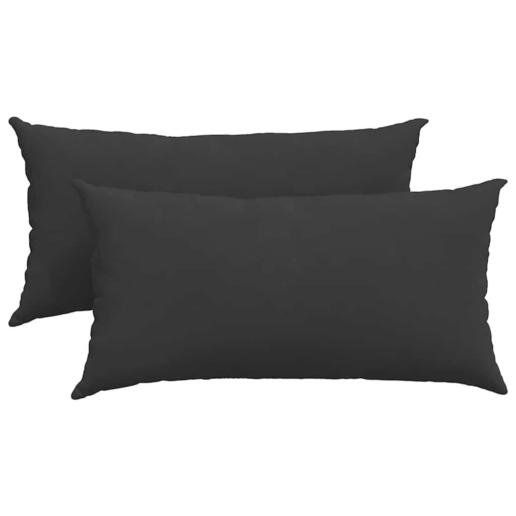 Vidaxl sofa kussens 2 stuks zwart 80 x 40 cm stof