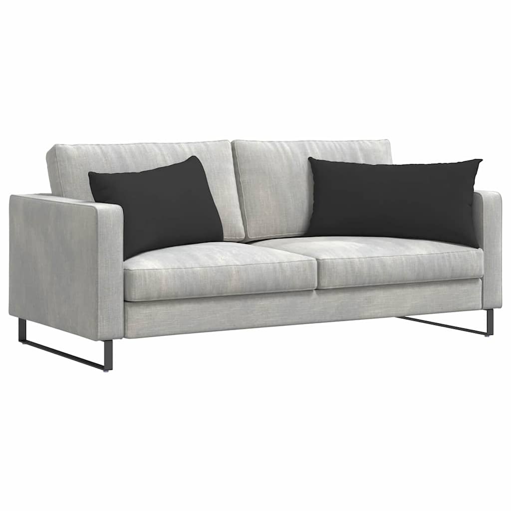 Vidaxl sofa kussens 2 stuks zwart 80 x 40 cm stof