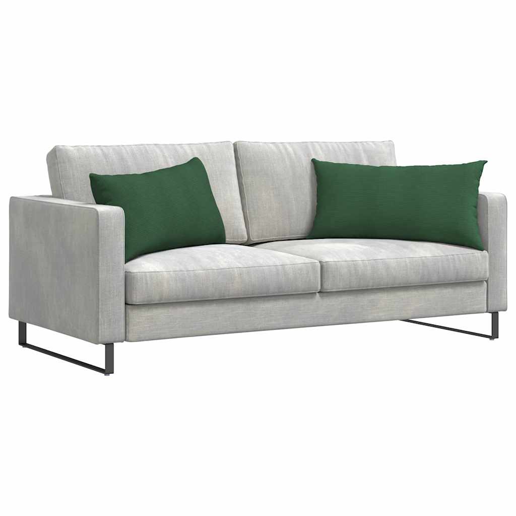Vidaxl sofa kussens 2 stuks donkergroen 80 x 40 cm cordstof