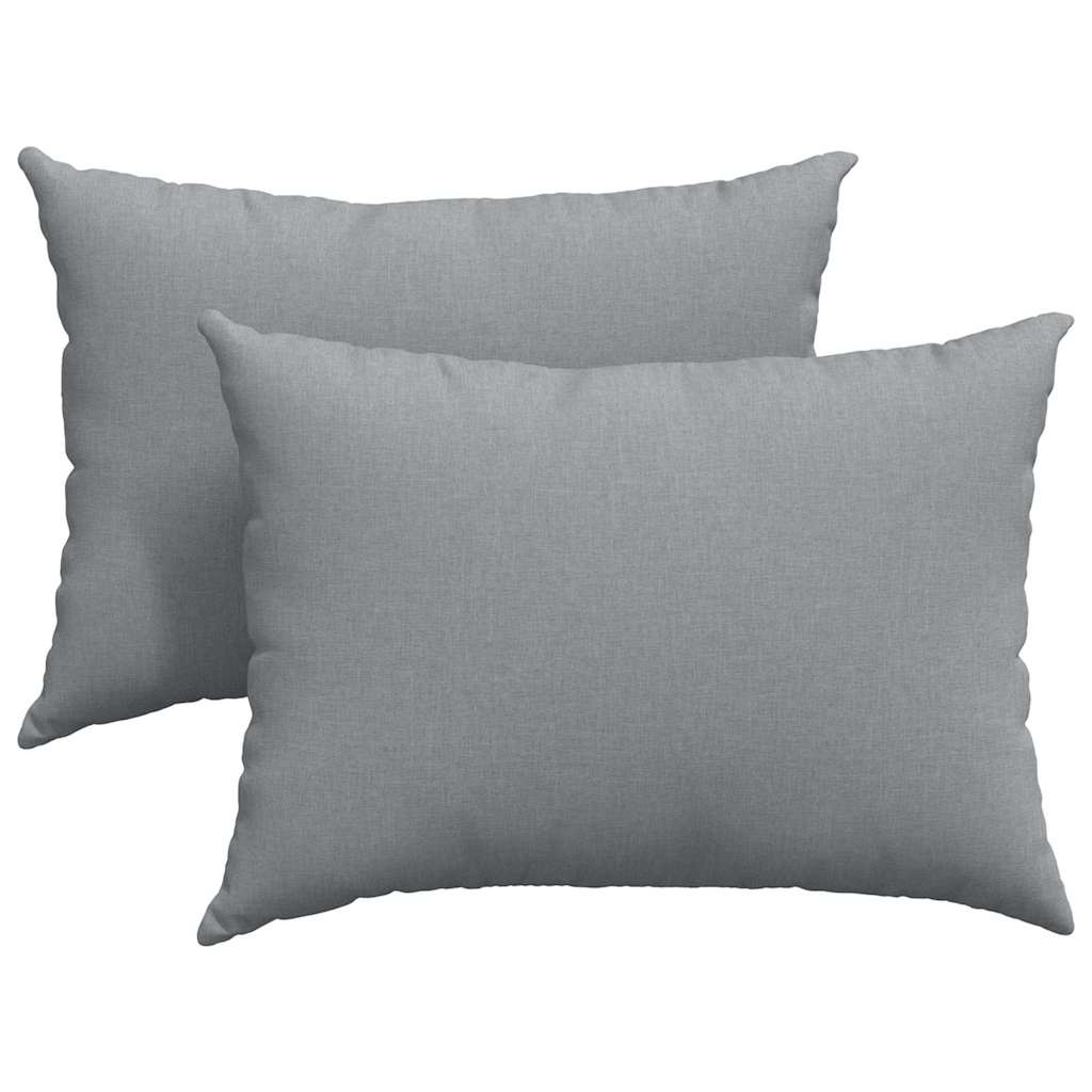 Vidaxl sofa kussens 2 pcs lichtgrijs 70 x 50 cm stof