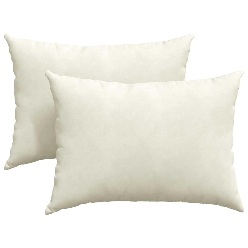 Vidaxl sofa kussens 2 stuks crème 70 x 50 cm cordstof