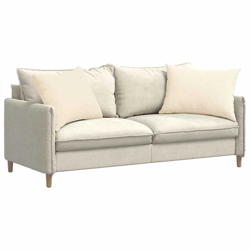 Vidaxl sofa kussens 2 stuks crème 70 x 50 cm cordstof