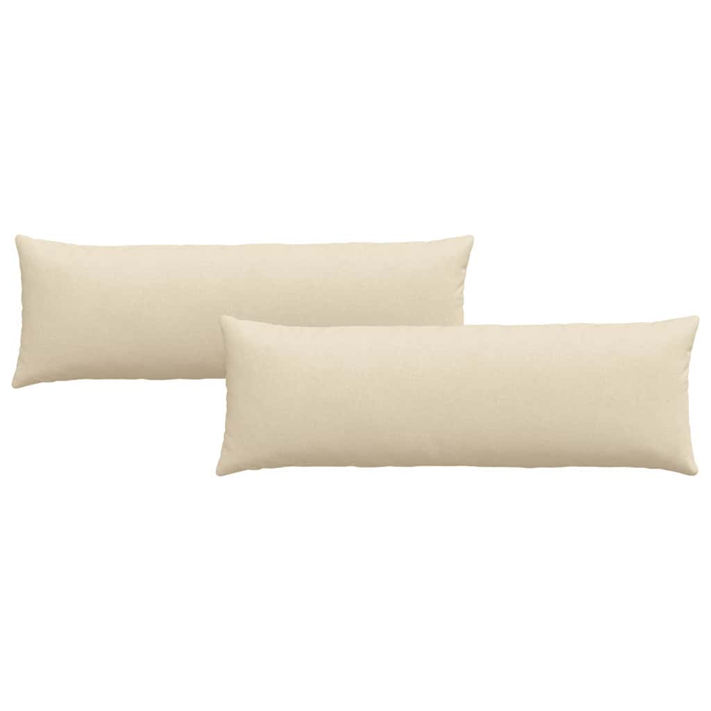 Vidaxl sofa kussens 2 pcs crème 120 x 40 cm stof