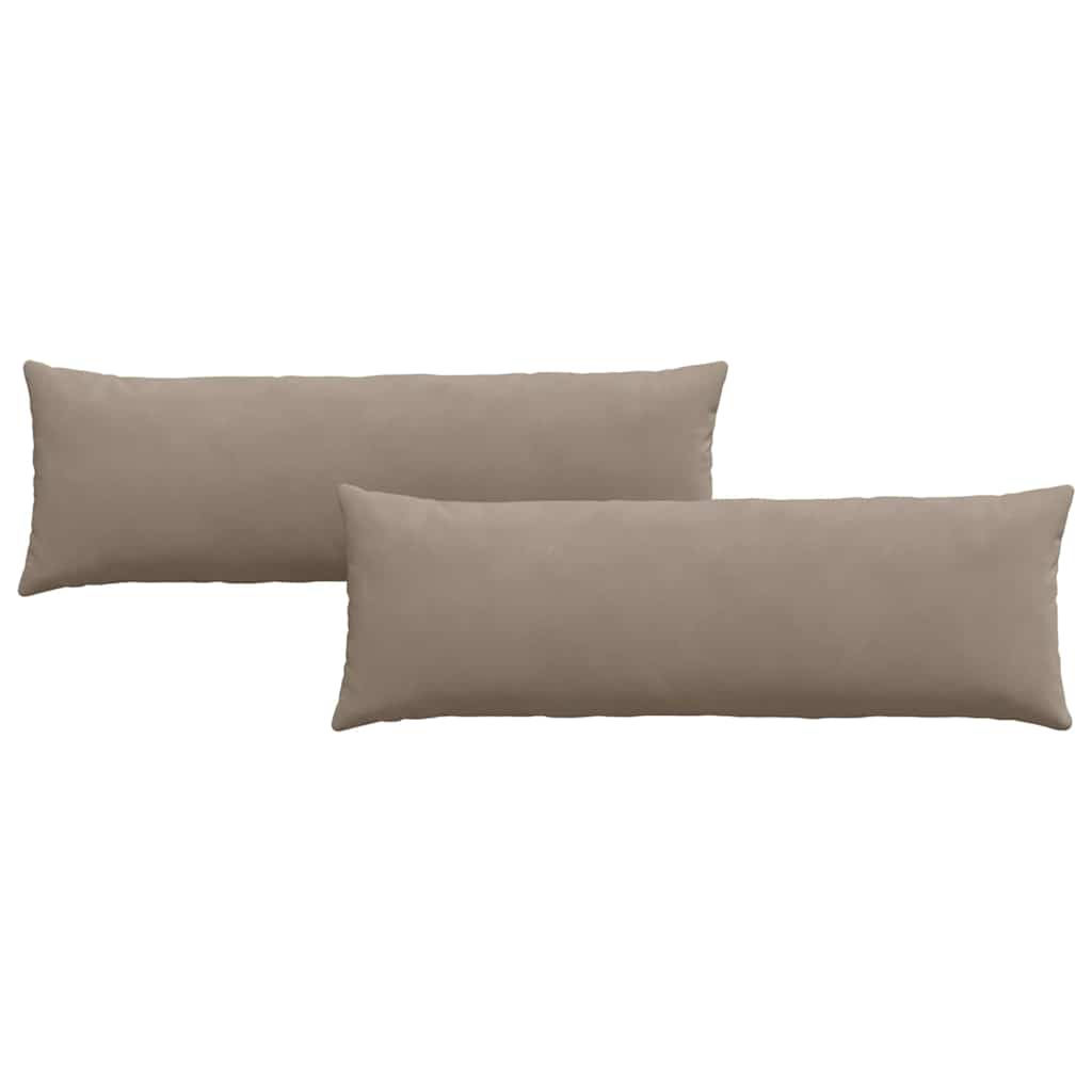 Vidaxl sofa kussens 2 stuks taupe 120 x 40 cm stof