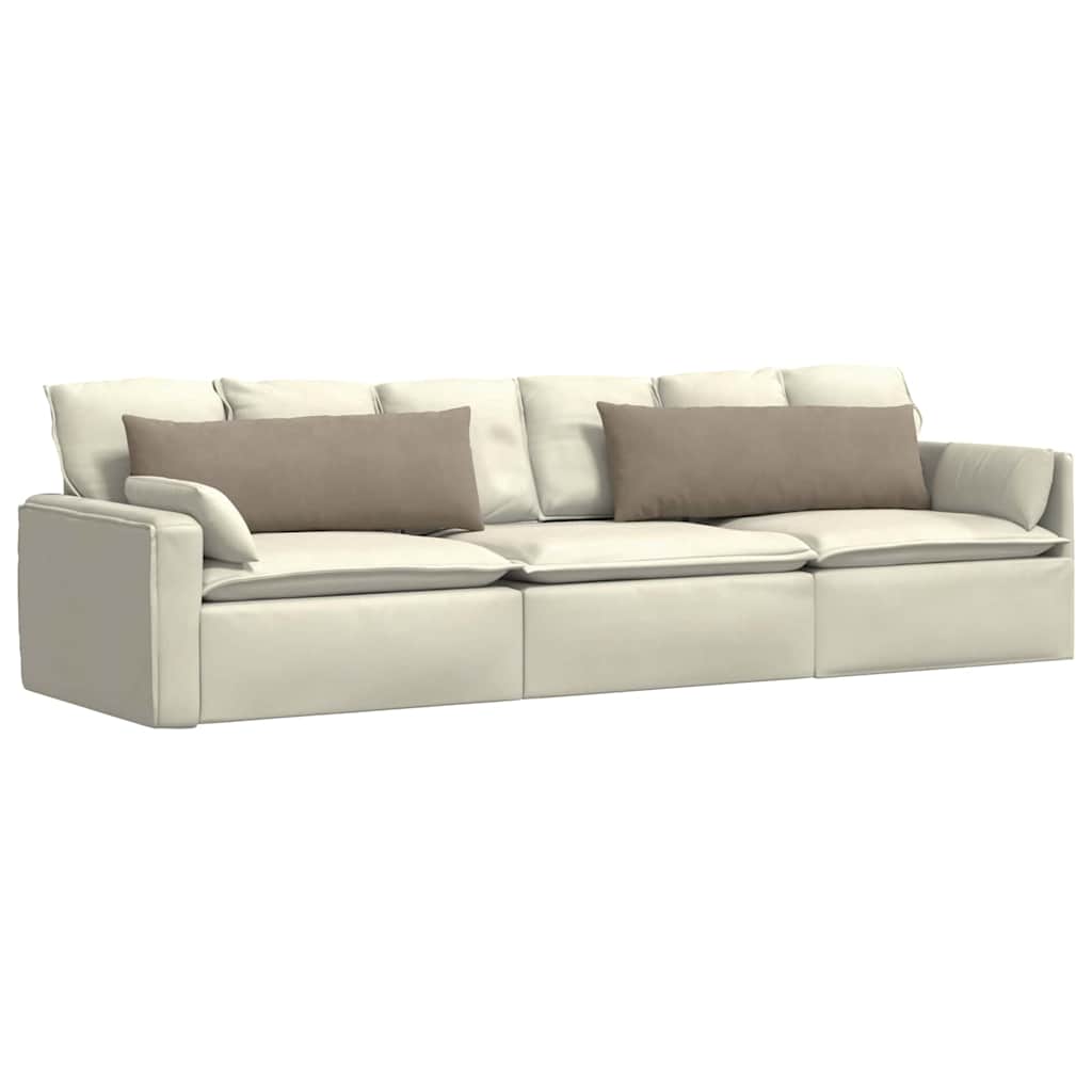 Vidaxl sofa kussens 2 stuks taupe 120 x 40 cm stof