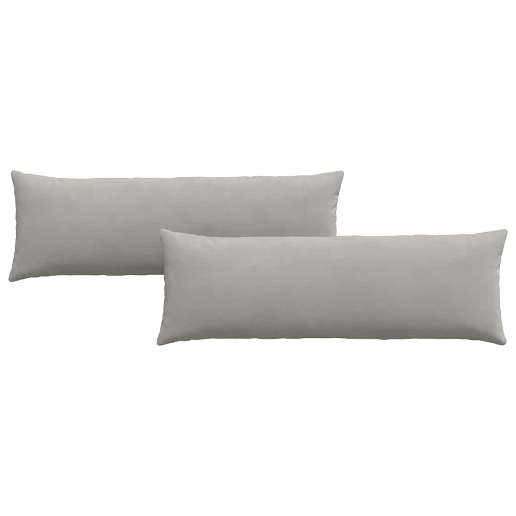 Vidaxl sofa kussens 2 stuks lichtgrijs 120 x 40 cm stof