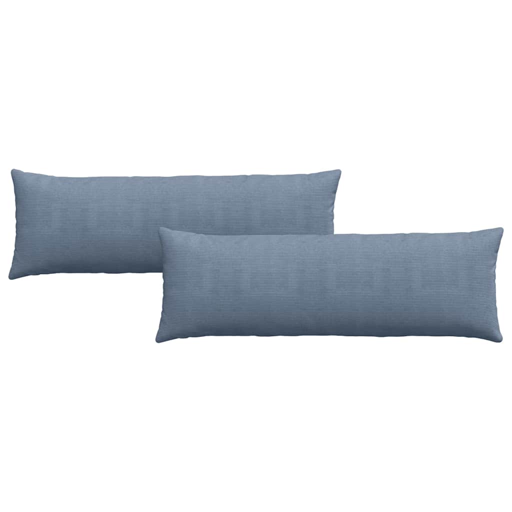 Vidaxl sofa kussens 2 stuks blauw 120 x 40 cm cordstof